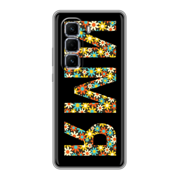 Силиконовый чехол на Infinix Hot 50 Pro Plus с принтом ИМЯ