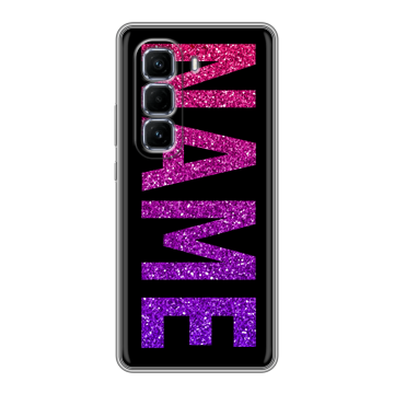 Силиконовый чехол на Infinix Hot 50 Pro Plus с принтом NAME