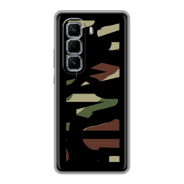 Силиконовый чехол на Infinix Hot 50 Pro Plus с принтом NAME