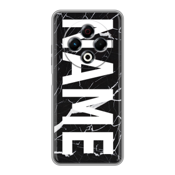 Силиконовый чехол на Tecno Spark 30 4G с принтом NAME
