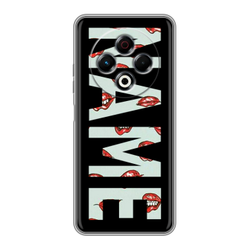 Силиконовый чехол на Tecno Spark 30 4G с принтом NAME