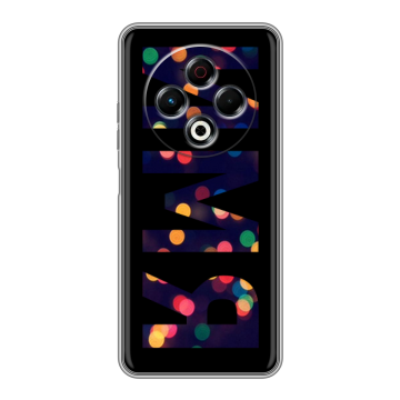Силиконовый чехол на Tecno Spark 30 4G с принтом ИМЯ