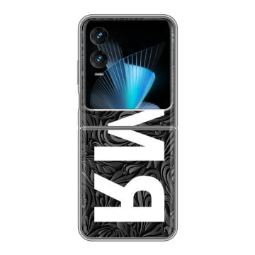 Пластиковый чехол на Infinix Zero Flip с принтом ИМЯ