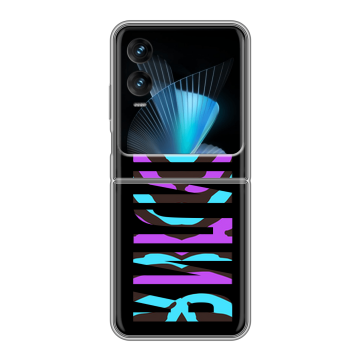 Пластиковый чехол на Infinix Zero Flip с принтом ФАМИЛИЯ