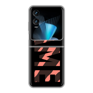 Пластиковый чехол на Infinix Zero Flip с принтом NAME
