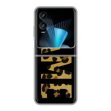 Пластиковый чехол на Infinix Zero Flip с принтом NAME