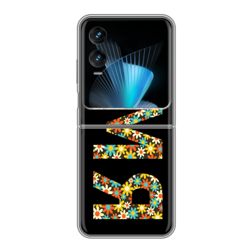 Пластиковый чехол на Infinix Zero Flip с принтом ИМЯ