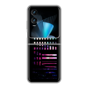 Пластиковый чехол на Infinix Zero Flip с принтом ФАМИЛИЯ