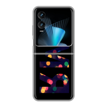 Пластиковый чехол на Infinix Zero Flip с принтом ИМЯ