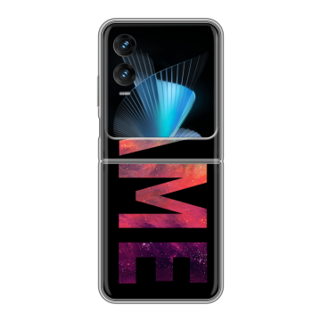 Пластиковый чехол на Infinix Zero Flip с принтом NAME