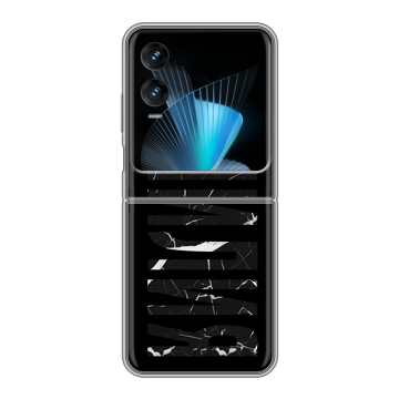 Пластиковый чехол на Infinix Zero Flip с принтом ФАМИЛИЯ