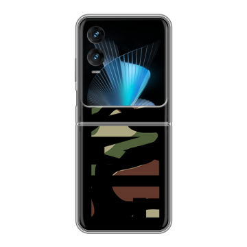 Пластиковый чехол на Infinix Zero Flip с принтом NAME