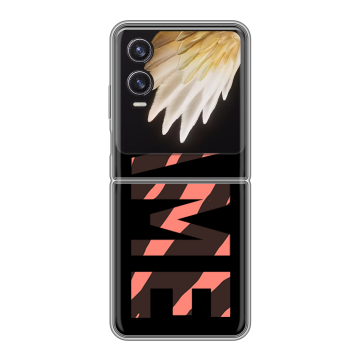 Пластиковый чехол на Tecno Phantom V Flip 2 с принтом NAME