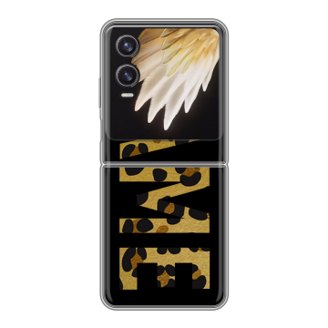 Пластиковый чехол на Tecno Phantom V Flip 2 с принтом NAME