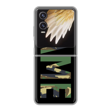 Пластиковый чехол на Tecno Phantom V Flip 2 с принтом NAME