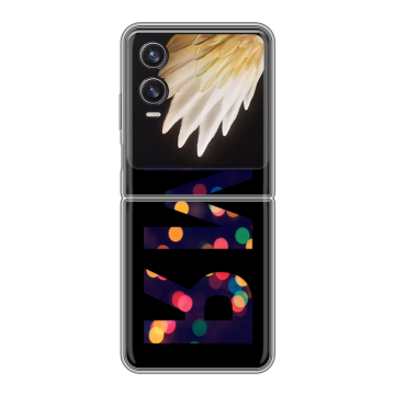 Пластиковый чехол на Tecno Phantom V Flip 2 с принтом ИМЯ