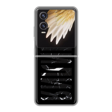 Пластиковый чехол на Tecno Phantom V Flip 2 с принтом ФАМИЛИЯ