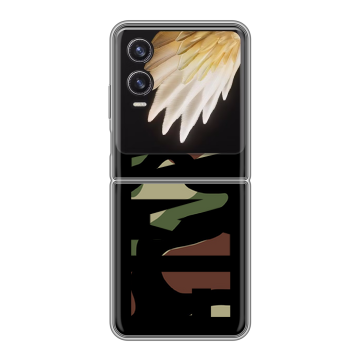 Пластиковый чехол на Tecno Phantom V Flip 2 с принтом NAME