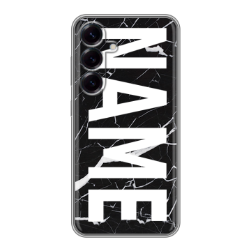 Силиконовый чехол на Samsung Galaxy S25 с принтом NAME