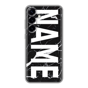 Силиконовый чехол на Samsung Galaxy S25 Plus с принтом NAME