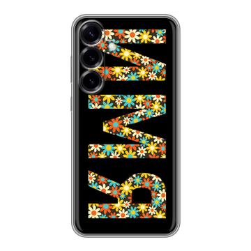 Силиконовый чехол на Samsung Galaxy S25 Plus с принтом ИМЯ