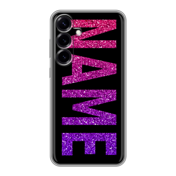Силиконовый чехол на Samsung Galaxy S25 Plus с принтом NAME