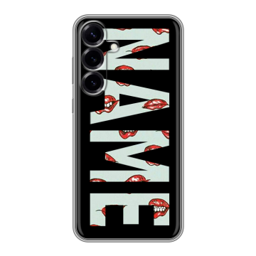 Силиконовый чехол на Samsung Galaxy S25 Plus с принтом NAME