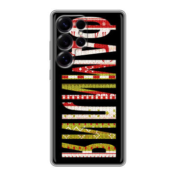 Силиконовый чехол на Samsung Galaxy S25 Ultra с принтом ФАМИЛИЯ