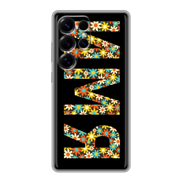 Силиконовый чехол на Samsung Galaxy S25 Ultra с принтом ИМЯ