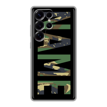 Силиконовый чехол на Samsung Galaxy S25 Ultra с принтом NAME