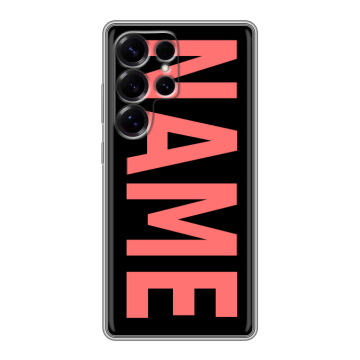 Силиконовый чехол на Samsung Galaxy S25 Ultra с принтом NAME