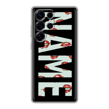 Силиконовый чехол на Samsung Galaxy S25 Ultra с принтом NAME