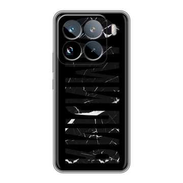 Силиконовый чехол на Xiaomi 15 Pro с принтом ФАМИЛИЯ