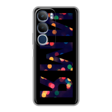 Силиконовый чехол на Vivo Y19s с принтом ИМЯ