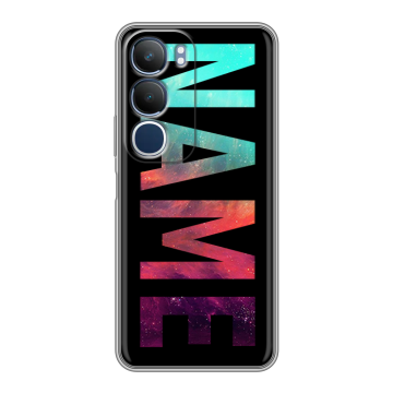 Силиконовый чехол на Vivo Y19s с принтом NAME