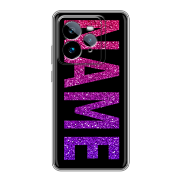 Силиконовый чехол на Realme GT7 Pro с принтом NAME