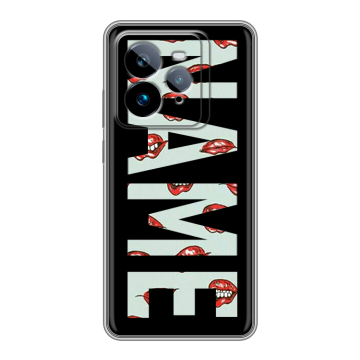 Силиконовый чехол на Realme GT7 Pro с принтом NAME