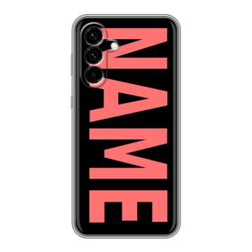 Силиконовый чехол на Samsung Galaxy A36 с принтом NAME