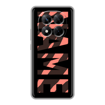 Силиконовый чехол на Xiaomi Redmi Note 14 Pro 5G с принтом NAME