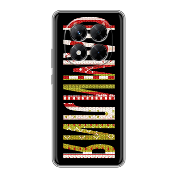 Силиконовый чехол на Xiaomi Redmi Note 14 Pro 5G с принтом ФАМИЛИЯ