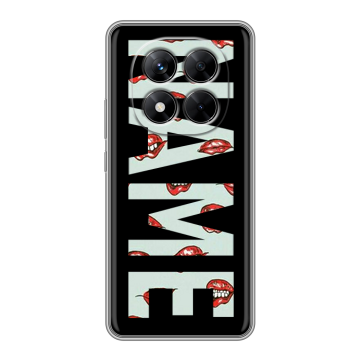 Силиконовый чехол на Xiaomi Redmi Note 14 Pro 5G с принтом NAME