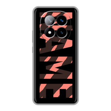 Силиконовый чехол на Xiaomi Redmi Note 14 Pro Plus с принтом NAME