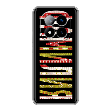 Силиконовый чехол на Xiaomi Redmi Note 14 Pro Plus с принтом ФАМИЛИЯ
