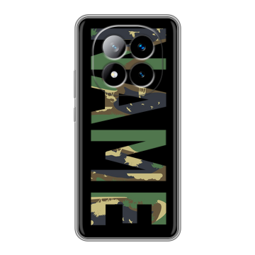 Силиконовый чехол на Xiaomi Redmi Note 14 Pro Plus с принтом NAME