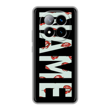 Силиконовый чехол на Xiaomi Redmi Note 14 Pro Plus с принтом NAME