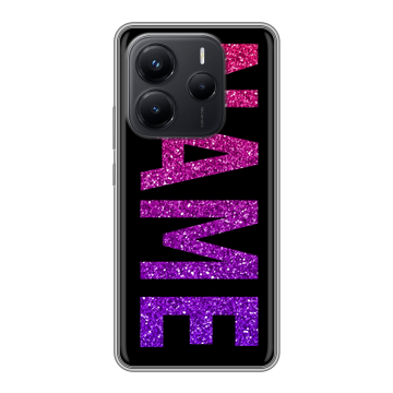 Силиконовый чехол на Xiaomi Redmi Note 14 с принтом NAME