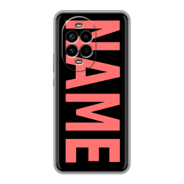 Силиконовый чехол на Huawei Nova 13 Pro с принтом NAME