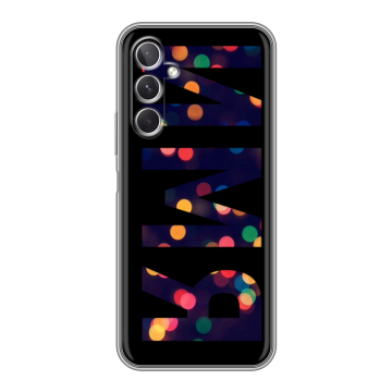 Силиконовый чехол на Samsung Galaxy A26 с принтом ИМЯ