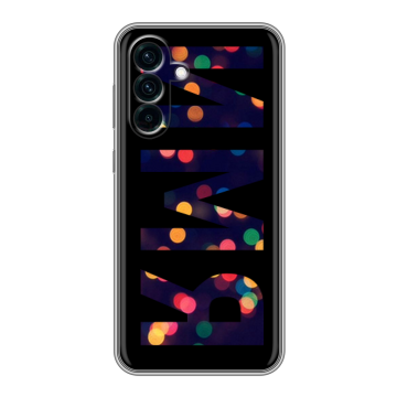 Силиконовый чехол на Samsung Galaxy A56 с принтом ИМЯ