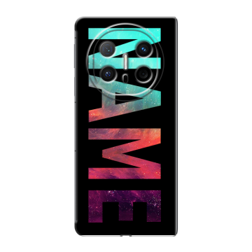 Пластиковый чехол на Huawei Mate X6 с принтом NAME